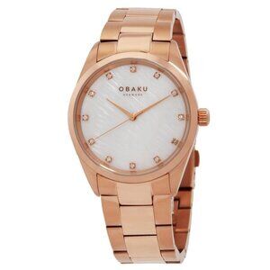 NWT Authentic Obaku Classic Quartz White Dial Women's Watch